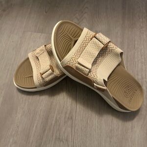 Coface Beige Slide Sandles. Size: 9 Women’s